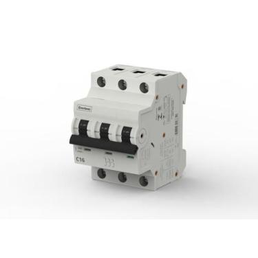 Imagem de Disjuntor Enerbras Curva C Termomagnéticos Tripolar Trifásico 16A
