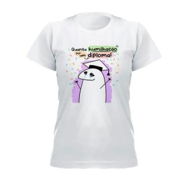 Imagem de Flork Camisa Unissex Adulto Infantil Diploma Faculdade, 8 anos