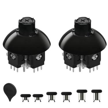 Imagem de AKNES GuliKit TMR Electromagnetic Joysticks Compatible with DualSense PS5 / DualSense Edge (PS5 Edge) Controller, 720° Adjustable Tension Stick Replacement, with 3 Pairs Height Thumbstick Caps