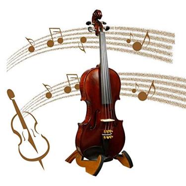 Imagem de Violino de madeira maciça com cordas de prelúdio tamanho 4/4 acústico fosco acústico 4/4 painel de pinho branco bordo