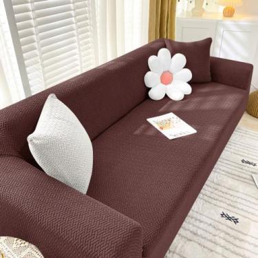Imagem de Capa Para Sofá Estampada Elastica Protetora 1 2 3 Lugares Antiderrapan