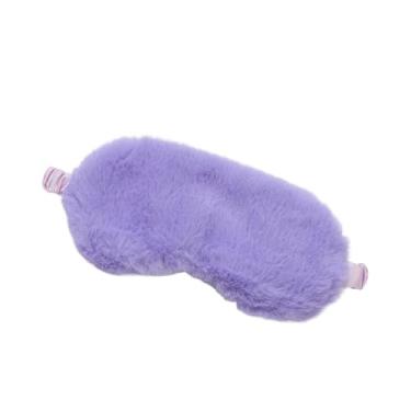 Imagem de Máscara de Dormir Venda para Dormir Máscaras para os Olhos de Pelúcia Macia Linda Nuvem de Amor Cobertura para os Olhos Máscara de Pelúcia Cobertura de Olhos para Soneca Saúde (Violeta)