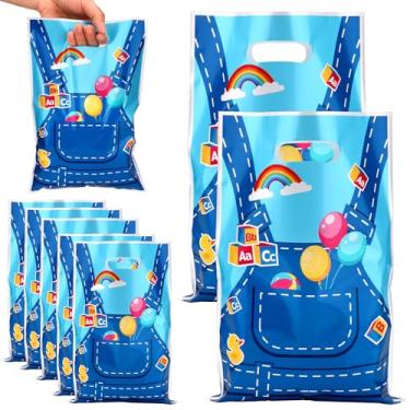 Imagem de 50un Sacolas Presente, Plásticas Coloridas Sacolas de Lembrancinhas com Tema de Professora Desenho Animado Lembrancinhas para Festas Aniversário para Biscoitos Salgadinhos e Brinquedos