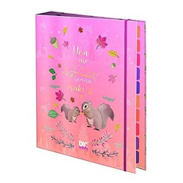 Imagem de Dac Fichário Universitário - Trendy Esquilo Rosa com 48 Folhas e 10 Divisórias Plásticas