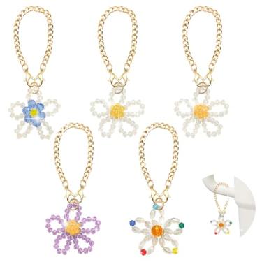 Imagem de DLDXGXNR Berloques para acessórios Stanley Cup com alça de copo com glitter para garrafa de água, Small, Liga de aço, Zircão