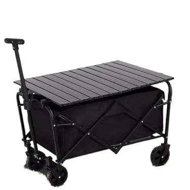 Imagem de Carrinho Multiuso Dobrável Portátil Preto Para Carga Camping Pesca Compras(469 C cobrir)