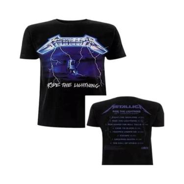 Imagem de Camiseta Masculina Preta Metallica Justice for All Heavy Metal Nova Ca