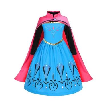 Imagem de Fantasia De Halloween Para Meninas Princesa Elsa Anna Rapunzel Vestido
