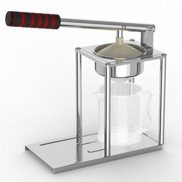 Imagem de Luocute Espremedor Manual, Espremedor Manual de Aço Inoxidável Com Alça Ergonômica Antiderrapante Fácil de Limpar Design Compacto para Uva Cítrica Laranja Limão romã