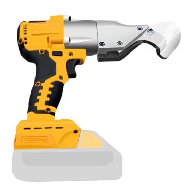 Imagem de Cortador de folha de cisalhamento de metal sem fio compatível com bateria máxima de 20 V Dewalt, tesoura de metal elétrica de corte de cabeça giratória de 360 graus para cortar couro, aço inoxidável
