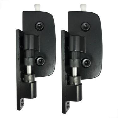 Imagem de Dobradiça Simples Porta De Vidro Box 1115 Preto 2 Unidades - Glasspeça