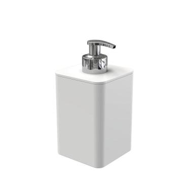 Imagem de Dispenser Para Detergente E Sabonete Líquido Com Válvula Cromada - Stolf Branco