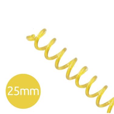 Imagem de Espiral P/ Encadernação Transparente 25Mm 160 Folhas 45 Und