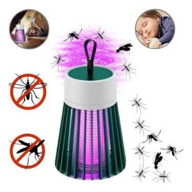 Imagem de Luminária Mosquito Mosca Insetos Elétrico USB LED Armadilha - SNSIMPOR