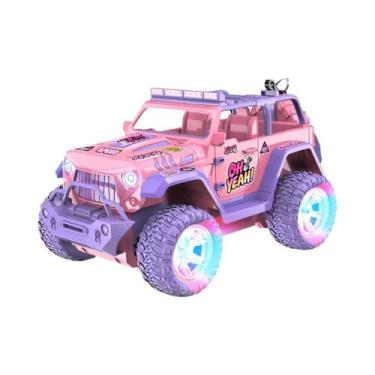 Imagem de Caminhão Monstro RC Com Controle Remoto Rosa Escala 1:16 2.4G O Presen