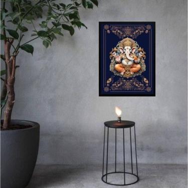 Imagem de Quadro Decorativo Lord Ganesha 24X18Cm - Com Vidro