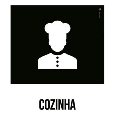 Imagem de Kit 3 Placas Desenho - Cozinha