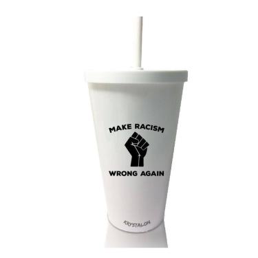 Imagem de Kit 2 Copos Com Tampa E Canudo Tema Make Wrong