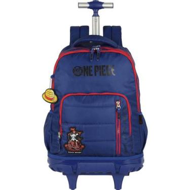 Imagem de Mochila De Rodas One Piece Passeio Juvenil Meninos Escolar