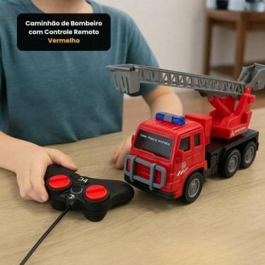 Imagem de Caminhão De Bombeiro Com Controle Remoto - Vermelho - Ddg