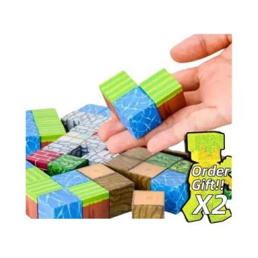 Imagem de Conjunto De Blocos Magnéticos Para Crianças a Partir De 3 Anos, Cubo D