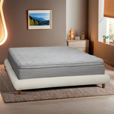 Imagem de Base Cama Box Queen Size 173cm Orgânica Napole Bouclê - SOFA STORE