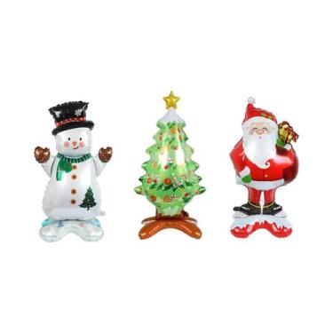 Imagem de Decorações Para Festa Temática De Natal: Conjunto De Balões De Papai N