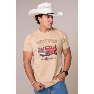 Imagem de CAMISETA MASCULINA TEXAS FARM - TRUCK - CM695 - BEGE AREIA/ CARAMELO-Masculino