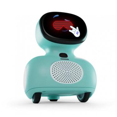 Imagem de Robô Educacional Miko Mini Azul com IA de Voz, Atividades STEAM, Histórias, Jogos e Dança, Tela Integrada, 110V