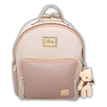 Imagem de Mochila Maternidade Bebe Enxoval Menina Menino Bolsa Coffee - Miellu B