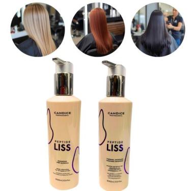 Imagem de Kit Shampoo Pré Tratamento Antirresíduo +Alisamento Sformol Candice Es