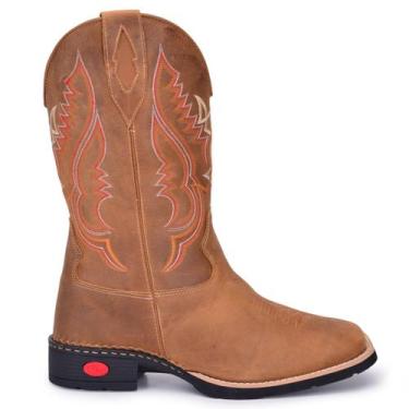Imagem de AE400CLA Bota Country Masculina Grazy Horse Couro whisky, Bronze, 39