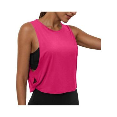 Imagem de Camiseta Sem Mangas Para Yoga Feminina Com Decote Redondo, Top Casual 