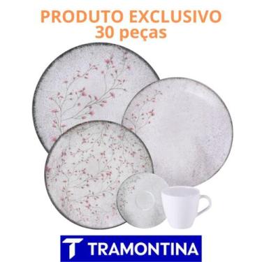 Imagem de Jogo de Jantar 30 Peças Floralis Porcelana Tramontina