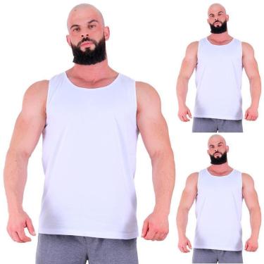 Imagem de Kit 3 Regatas Clássicas MXD Conceito Slim Cores Básicas e Mescladas Lisas-Masculino