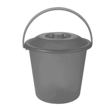 Imagem de Lixeira Para Pia 2,5 Litros Cinza - PLASVALE