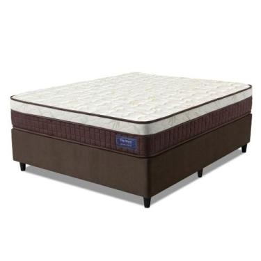 Imagem de Cama Box Desmontável Colchão Queen Molas Superlastic Euro Pillow Start