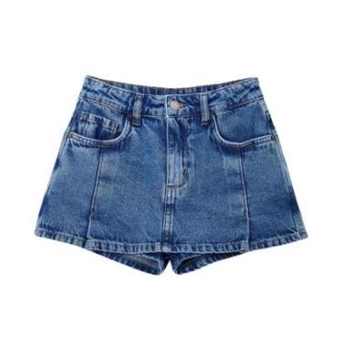 Imagem de Shorts Saia Hering Infantil Jeans Estonado-Feminino