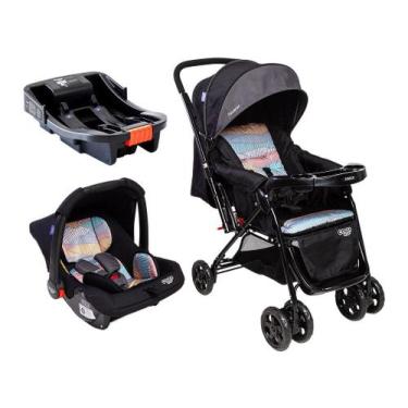 Imagem de Carrinho de Bebê Alça Reversível com Base e Bebê Conforto Cosco Kids R