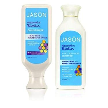 Imagem de Shampoo e condicionador JASON All Natural Organic Biotina 480mL