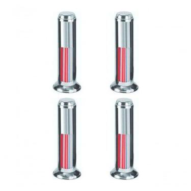 Imagem de Kit 4 Porta Canudo 300MM em Aço Inox 430 com Base 11CM para Bancada Higipack
