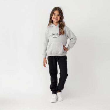 Imagem de Kit Roupa Infantil Moletom Com Capuz Smile E Calça Casual Roupa Infant