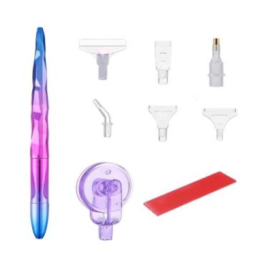 Imagem de Conjunto De Ferramentas Para Pintura Em Diamante 9 Peças: Caneta Aplic