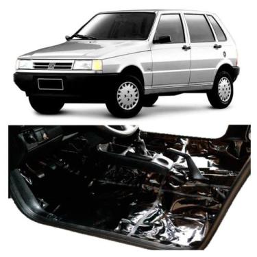 Imagem de Tapete Carpete Assoalho Vinil Fiat Uno elba ate 98 preto - MANOS TAPET