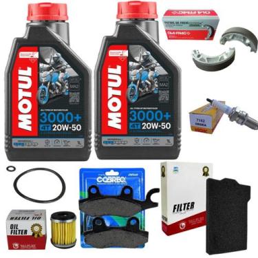 Imagem de Kit Oleo + Filtros + Vela + Lona + Pastilha Fazer 250...2008 - MOBIL/V