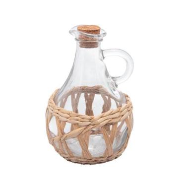 Imagem de Galheteiro Vidro e Sisal (320 ml) Cristal - Wolff