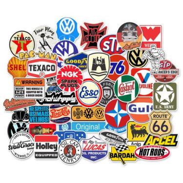 Imagem de Adesivos Fusca Kombi Vidro Lata Carro Volkswagem 46 Unidades Retrô Vin