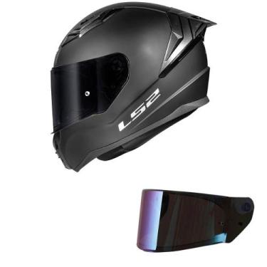 Imagem de Capacete LS2 FF810 Vigo Monocolor Preto Fosco Mais Viseira Camaleão, 5