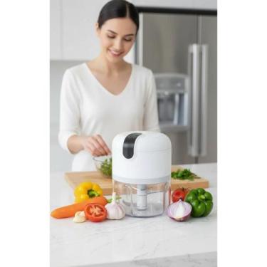 Imagem de Mini Moedor Alho Cebola 250ml USB 3 Lâminas Potente - Congratulations 