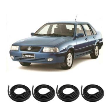 Imagem de Kit Borracha Vedação Das 4 Portas Santana 1991 A 2006 - sem marca